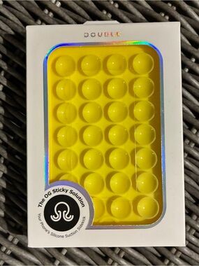 NWT Octobuddy Silicone suction Bubble Phone Case - bright Yellow. Brand new.